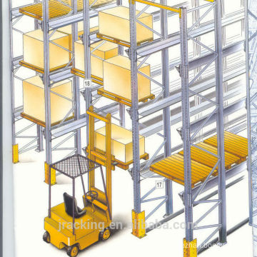 Warehouse Storage Pallet Rack Forklift Drive In Freezer Use Q345 Steel Cold Storage Racking System